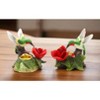 Kevins Gift Shoppe Ceramic Hummingbird with Rose Flower Candle Holder-Set of 2 - image 3 of 3