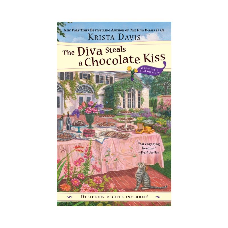The Diva Steals a Chocolate Kiss - (Domestic Diva Mystery) by  Krista Davis (Paperback), 1 of 2