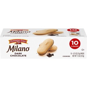 Pepperidge Farm Milano Dark Chocolate Cookies - 7.5oz/10ct - 1 of 4