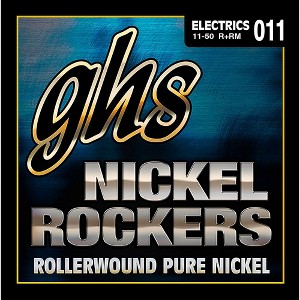 GHS R+RXL Nickel Rockers Pure Nickle Rollerwound Medium Electric Guitar Strings - 1 of 2
