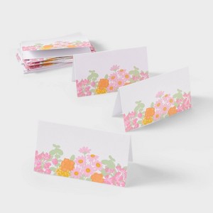 20ct Floral Place Cards - Spritz™ - 1 of 3