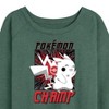 Women's - Pokémon - Pokémon Champ Lightweight French Terry Wide Neck Long Sleeve Shirt - 2 of 4