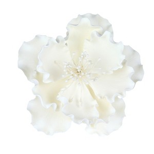 O'Creme White Peony Gumpaste Flowers - Set of 3 - 1 of 2