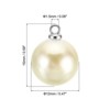 Unique Bargains Beautiful Designer DIY Jewelry Making Faux Pearl Pendants 150 Pcs Silver Beige 0.47" - 2 of 4
