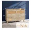 47" 6-Drawer Dresser, Modern Wood Storage Chest for Bedroom, Nursery, Living Room, Hallway, Closet - 3 of 4