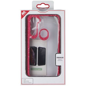 MyBat Premium Case for Motorola Moto G Stylus 2020 - Pink/White Specks/Clear - 1 of 1
