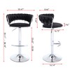 SKRAN 360° Swivel Velvet Bar Stools Set of 2 Adjustable Counter Height Barstools With Back And Footrest For Kitchen Island, Cafe, Pub - 2 of 4