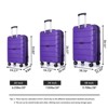 3 PCS Hardshell Luggage Set, ABS Lightweight Spinner Suitcase with TSA Lock (20/24/28)-ModernLuxe - 2 of 4