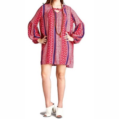 Women's Floral & Paisley Keyhole Dress - Velzera
