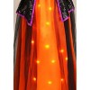 HalloweenCostumes.com Girl's Toddler Orange Light-Up Witch Costume - image 3 of 4