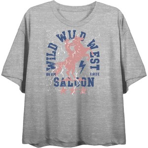 Wild Wild West Saloon Adult Crew Neck Short Sleeve Tee - 1 of 3