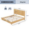 Christopher Knight Home Elion Farmhouse Wooden Bed with Reeded Headboard - 3 of 4