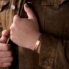Stainless Steel and Walnut Wood Bracelet with Buckle Clasp, Lightweight Stylish Accessory for Women and Men - 2 of 4