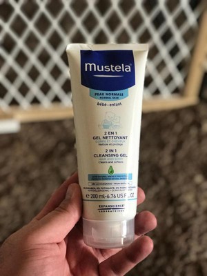 Mustela 2in1 cleansing gel soap free body and hair for baby 200ml