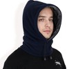 Anna-Kaci Men's Fleece Hooded Neck Warmer with Adjustable Drawstrings and Full Face Coverage for Cold Weather - 3 of 4
