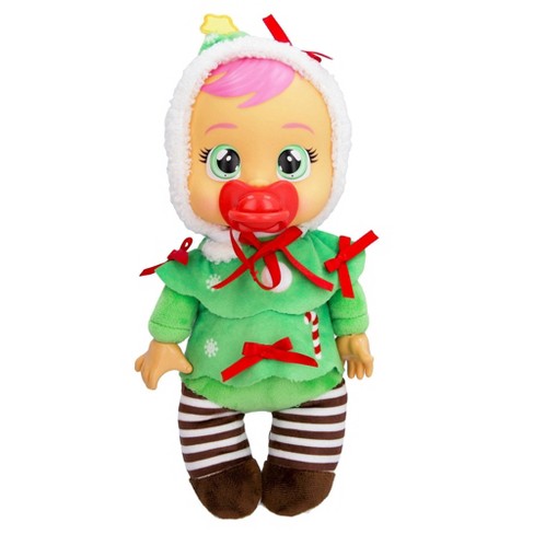 Cry Babies Tiny Cuddles Christmas Noelle Doll : Target