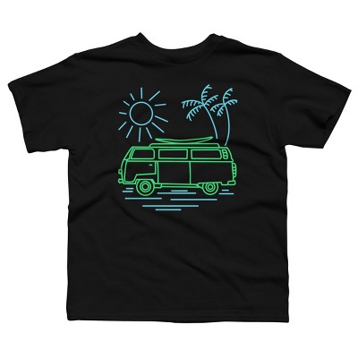 Boy's Design By Humans Summer Surf Trip Van Life By donipacoceng T-Shirt