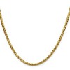 Chisel Stainless Steel Polished Yellow IP-plated 3mm 20" Flat Box Chain Necklace - 3 of 4