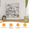 Infans 4-Tier Kids Bookshelf Toy Storage Bookcase Rack Wall w/ Anti-toppling Kits White - image 4 of 4