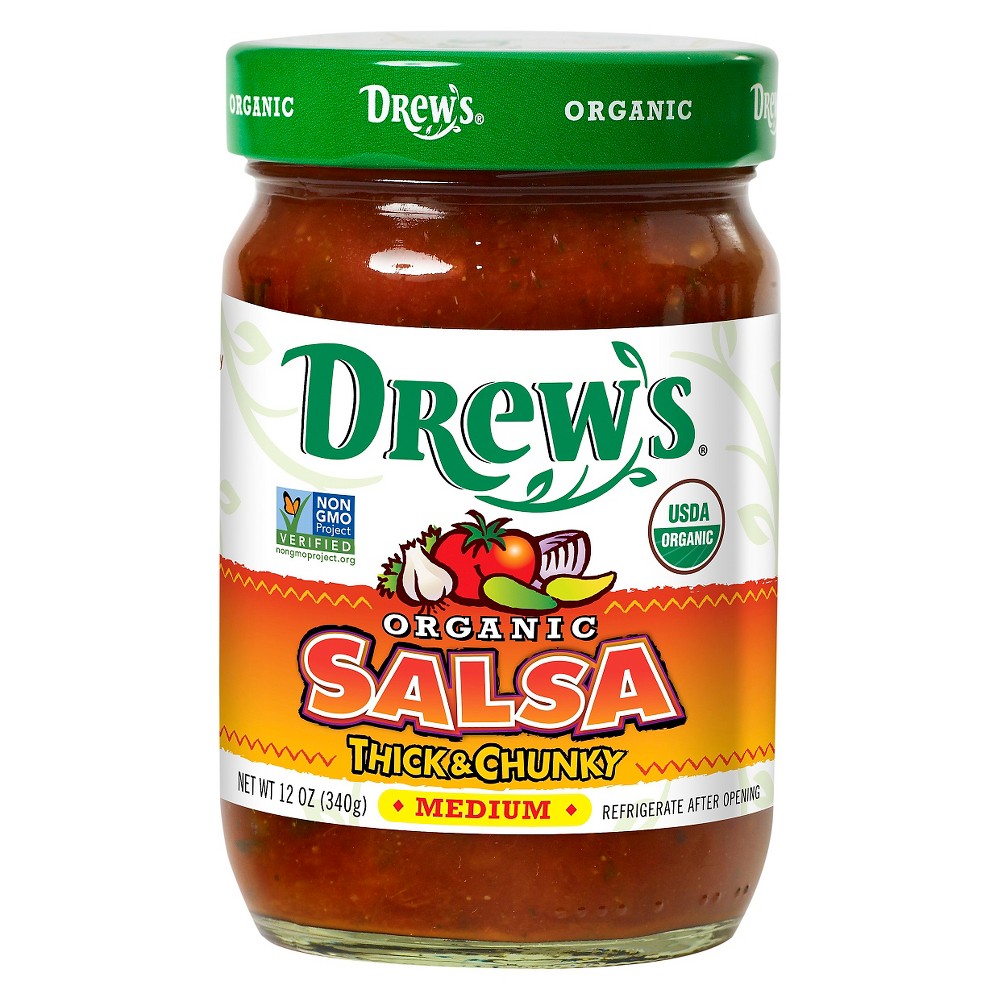 UPC 790874001028 product image for Drew's Organic Medium Thick & Chunky Salsa - 12oz | upcitemdb.com