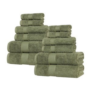 Organic Cotton Medium Weight Solid Towel Set by Blue Nile Mills - 1 of 4