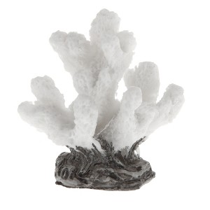 Unique Bargains Coral Reef Decor Mini Faux Coral Decor for Aquarium Decorations White 1.77"x1.85" 1 Pcs - 1 of 4