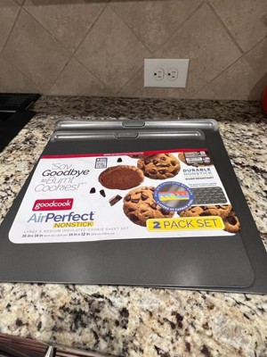 GOODCOOK AIRPERFECT NONSTICK 2PK COOKIE SHEET MD/LG