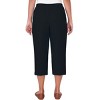 Alfred Dunner Womens Button Hem Denim Capri Pant - 2 of 4
