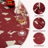 Christmas Tablecloth, Rectangular Fabric Table Cloth, Water-Resistant & Wrinkle Free Xmas Table Cover for Kitchen Dining Room - 4 of 4