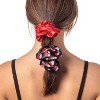 Pokemon Pokeball Scrunchie Set Hair Ties Hair Accessories For All Hair Types 2 PK | Pain-Free Removal For Braids Ponytails Multicolored - 2 of 4