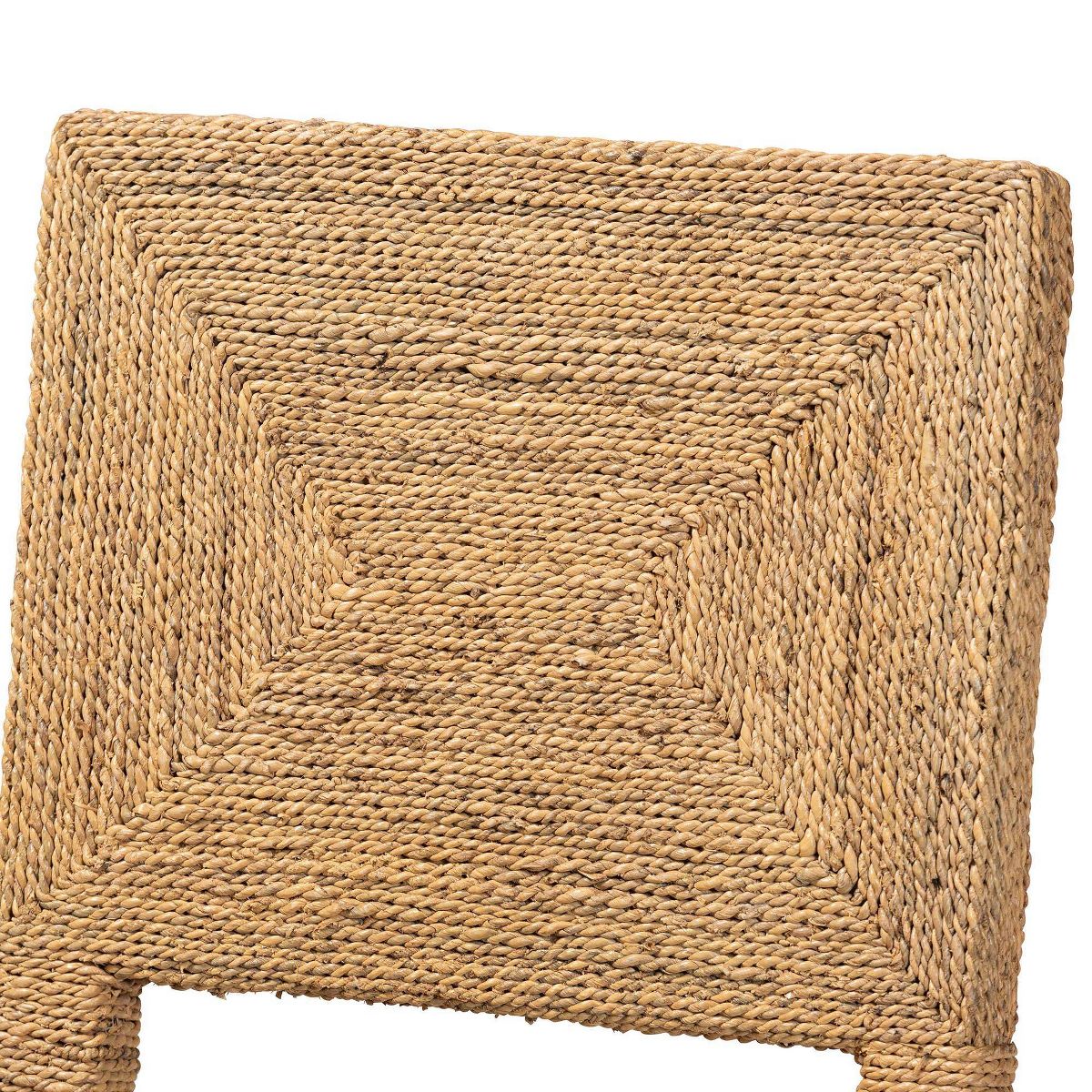 bali & pari Anfield Natural Seagrass and Mahogany Wood Dining Chair Natural: Solid Pattern, No Assembly Required - thumbnail 6