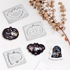 JDICTION 4 PCS Halloween Quicksand Silicone Molds - Pumpkin/Bat/Ghost for DIY Keyring Pendants Jewelry - 4 of 4