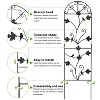 Snynuxx Trellis for Climbing Plants Outdoor Garden Trellis,Plant Trellis for Climbing Rose Vegetable Flower, Lawn, Backyard, Metal Trellis – 2 Pack - 4 of 4