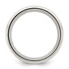 Black Bow Jewelry Men's 9mm Sterling Silver Half Round Milgrain Edge Comfort Fit Band - 2 of 4