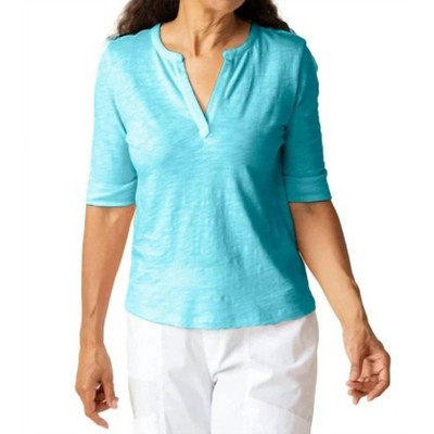 Women's Peruvian Textured Cotton Top - habitat
