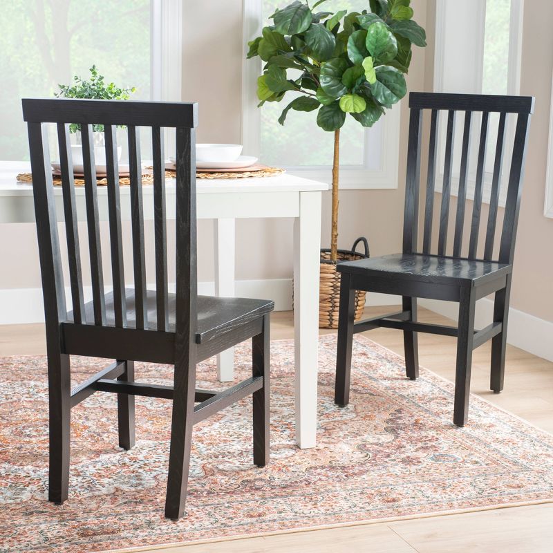 Set of 2 Percival Solid Wood Slat Back Side Chairs Linon, 5 of 13