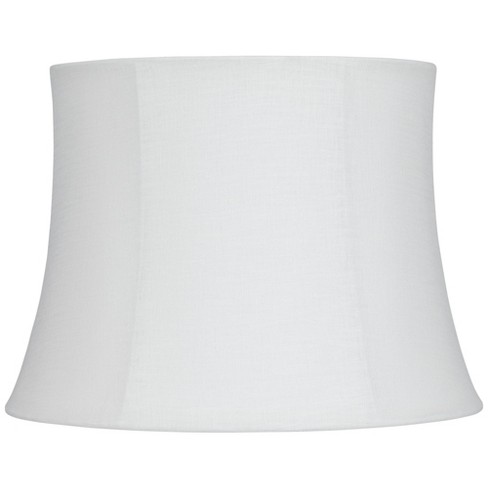 Springcrest Collection Softback Pinched Drum Lamp Shade White Medium 13 ...