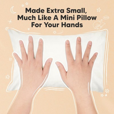 Soft White Mini Toddler Pillow with Pillowcase, 9x13