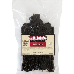 Wild Bills Hickory Smoked Beef Jerky Strips, 30-Count, 15-Ounce - 1 of 3