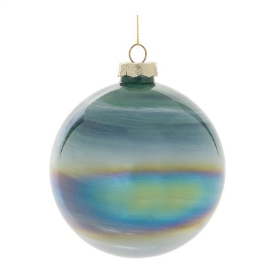Iridescent Glass Ball Ornaments – Set of 6