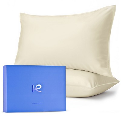 Kickoff 100% Bamboo Viscose Pillowcases Only, Hidden Zipper, Cooling Breathable, Bedding Pillow Covers for Hot Sleepers