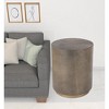 HomeRoots 24" Gold Manufactured Wood Rectangular End Table - 2 of 4