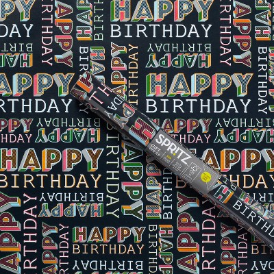 Happy Birthday Gift Wrapping Paper Red - Spritz™