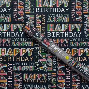 Happy Birthday Wrapping Paper & Tags Blue For Him – Evercarts