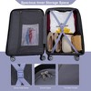 KTMBDW 5 Piece Luggage Set Carry on Suitcase with ABS+PC hardshell, Spinner Wheels & TSA Lock - 3 of 4