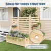 coucheta Air Conditioner Fence, Outdoor Wood Privacy Screens for Outside with Planter Box, No Dig Trash Can AC Fence Pool Equipment Enclosure Panels - 4 of 4