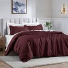 650-Thread Count Cotton Solid Duvet Cover and Sham Set by Blue Nile Mills - 2 of 3