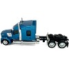 Kenworth W990 with Stand Up Sleeper Cab Blue Metallic 1/87 (HO) Scale Plastic Model Car by HO Logistics - 4 of 4