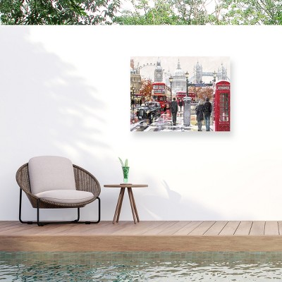 Trademark Fine Art - The Macneil Studio London Collagex2 Copy Matted Framed Art
