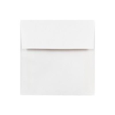 JAM Paper 5 x 5 Square Invitation Envelopes White 28414